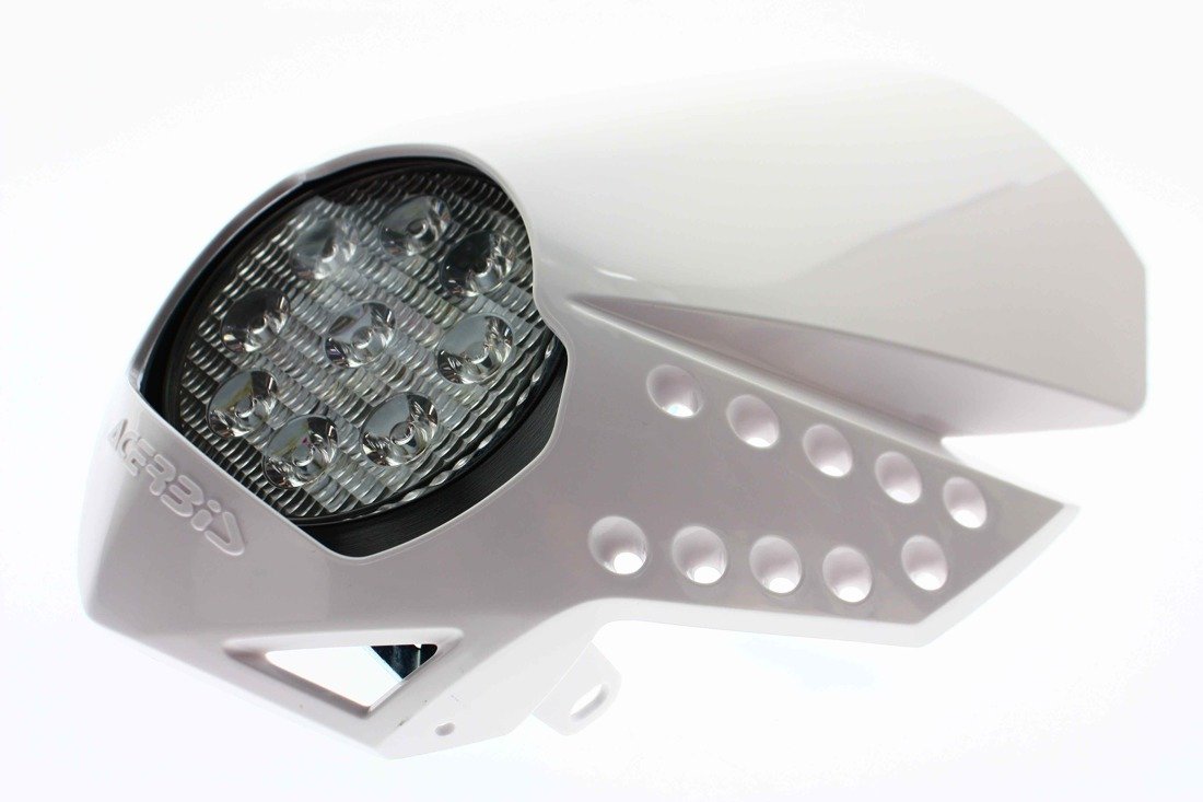 Acerbis Motorrad Scheinwerfer LED 2430 lm / 50000h Fulmine Headlight Enduro  weiss, Off-Road / Motorrad \ Lampen \ Scheinwefer Rausverkauf