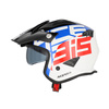 Kask Acerbis JET ARIA GRAPHIC Skuter Trial biał-czerw-nieb