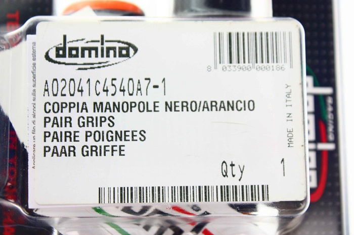 RAUSVERKAUF Griffe Domino schwarz – orange  Motocross Enduro Honda XR CR CRF CRM