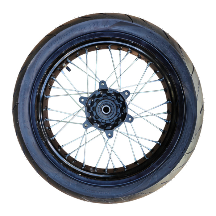 JML EN Hinterrad Supermoto 140/60-17 mit straßenzugelassenem Reifen