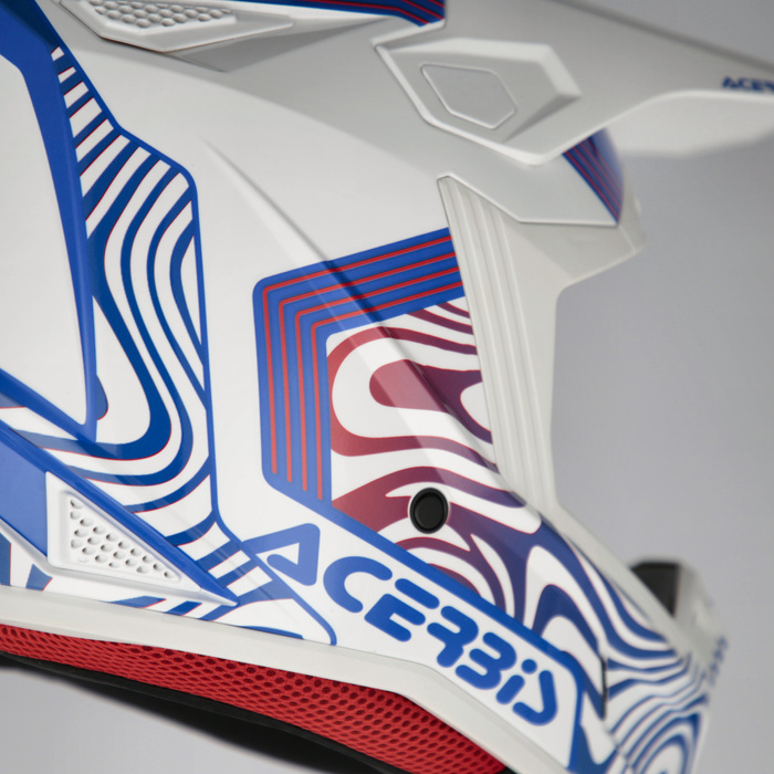 Kask Acerbis WHOOPS GRAPHIC HELMET HOMOLOGACJA ECE/ONU 22 06 Cross Enduro