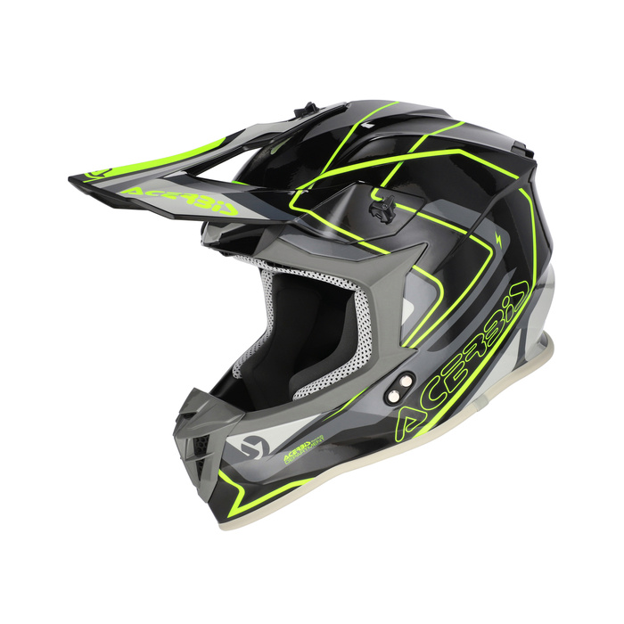 Kask Acerbis LINEAR GRAPHIC homologacja ECE/ONU 22-06 Cross Enduro