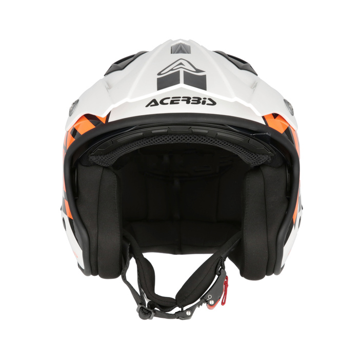Kask Acerbis JET ARIA homologation 22-06 SPORT Skuter Trial biał-czerw-nieb