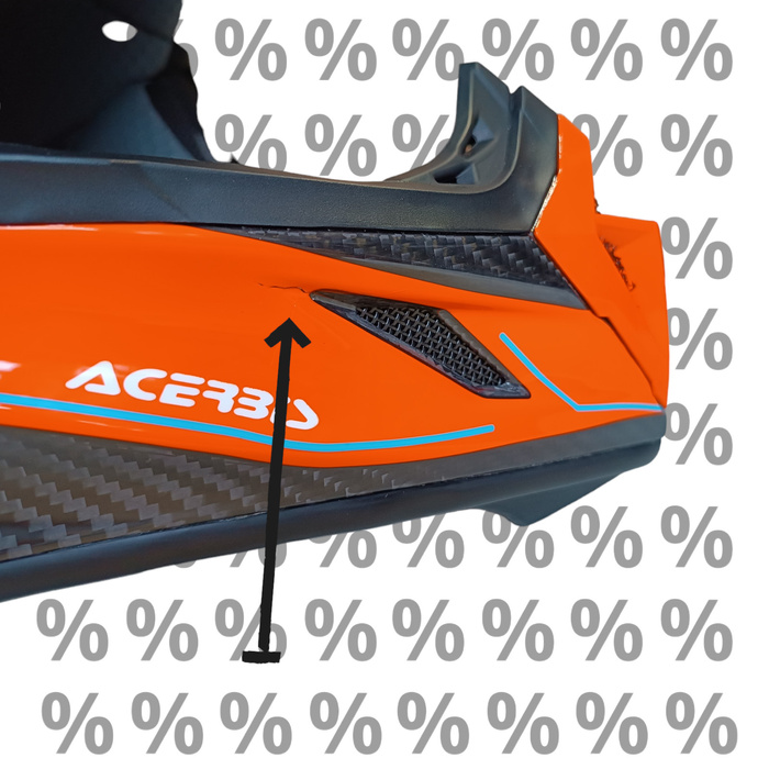 Kask Acerbis Steel Carbon 2206 z małą wadą lakierniczą XXL Cross Enduro