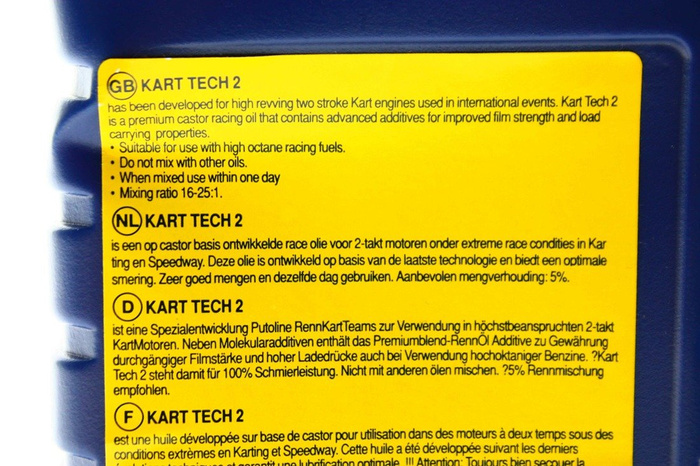 Putoline Kart Karting Tech 2 Öl 2T Mischöl 2-Takt