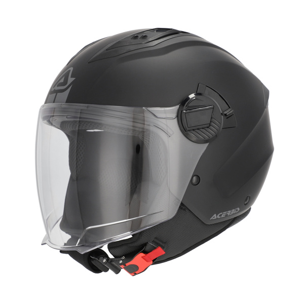 Acerbis Kask Jet Levante Solid Ciemny szary Skuter Trial