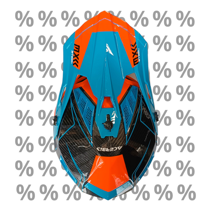 Kask Acerbis Steel Carbon z małą wadą lakierniczą S Cross Enduro