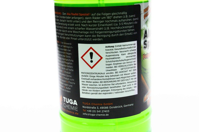 2x Tuga Chemie Alu Teufel Spezial 1L Reinigung säurefrei Felgenpflege 