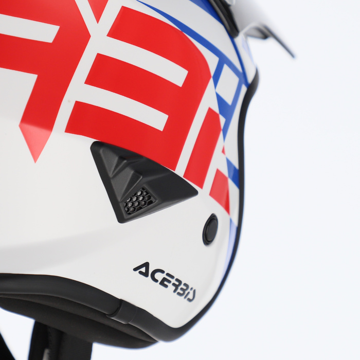 Kask Acerbis JET ARIA GRAPHIC Skuter Trial biał-czerw-nieb