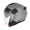 Acerbis Kask Jet Levante Graphic Ciemny szary Skuter Trial
