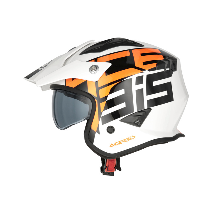 Kask Acerbis JET ARIA homologation 22-06 SPORT Skuter Trial biał-czerw-nieb