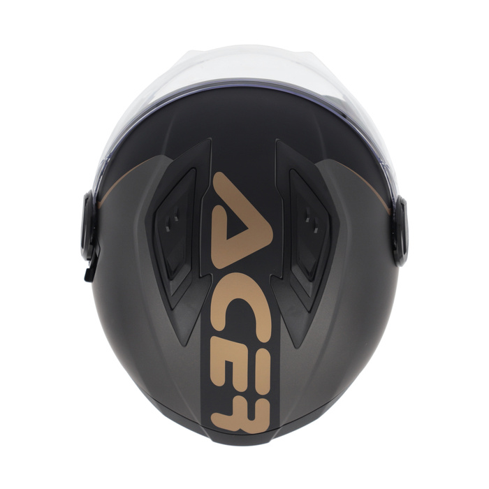 Acerbis Kask Jet Levante Ciemny szary Skuter Trial