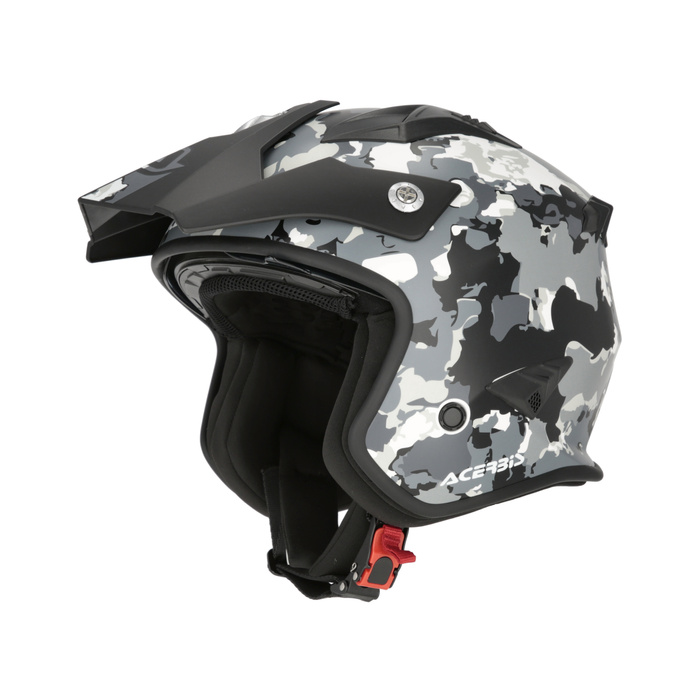 Kask Acerbis JET ARIA homologation 22-06 SPORT Skuter Trial biał-czerw-nieb