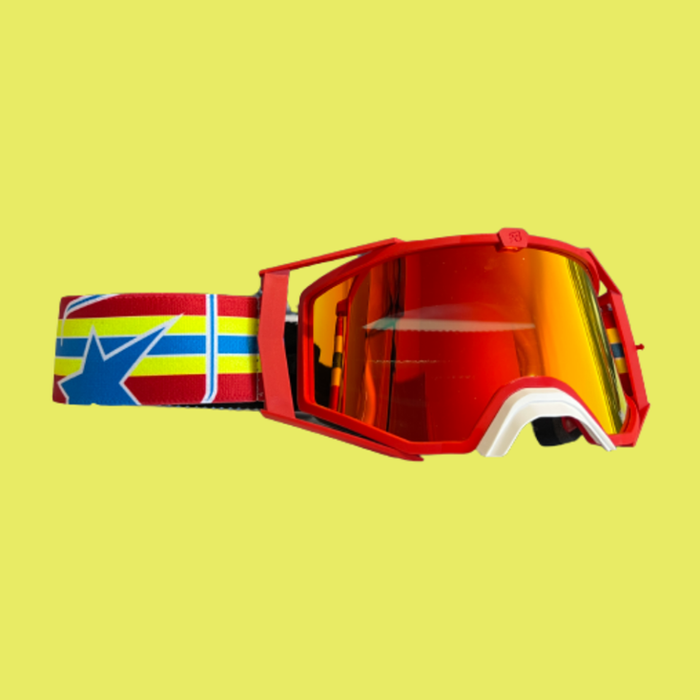 Gogle Ariete 8K TOP FLUO Enduro MTB kompatybilne z okularami korekcyjnymi