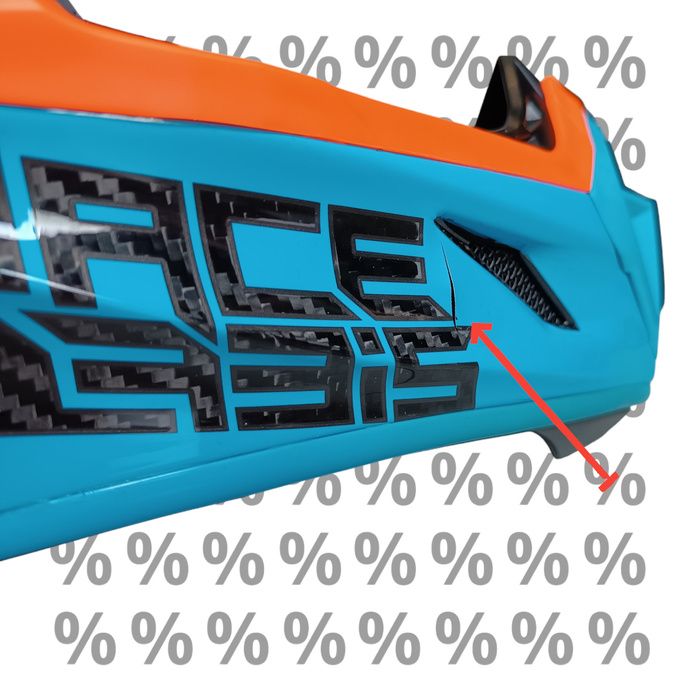 Kask Acerbis Steel Carbon z małą wadą lakierniczą S Cross Enduro