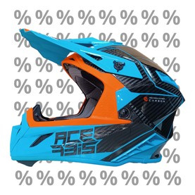 Acerbis Helm Steel Carbon Motorrad Cross Enduro Quad mit ästhetischem Defekt S