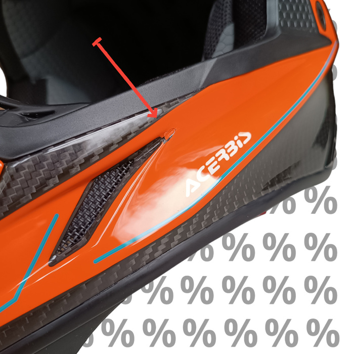 Kask Acerbis Steel Carbon 2206 z małą wadą lakierniczą XXL Cross Enduro