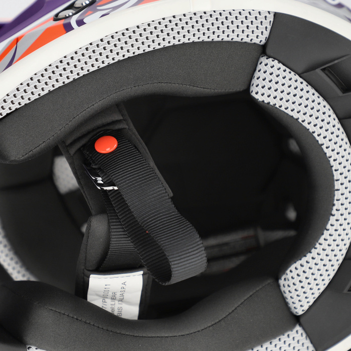 Kask Acerbis LINEAR GRAPHIC homologacja ECE/ONU 22-06 Cross Enduro