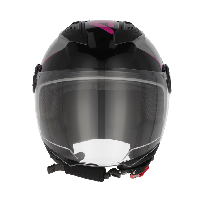 Acerbis Kask Jet Levante Graphic Ciemny szary Skuter Trial