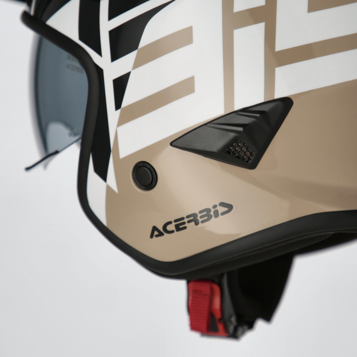 Kask Acerbis JET ARIA homologation 22-06 SPORT Skuter Trial biał-czerw-nieb