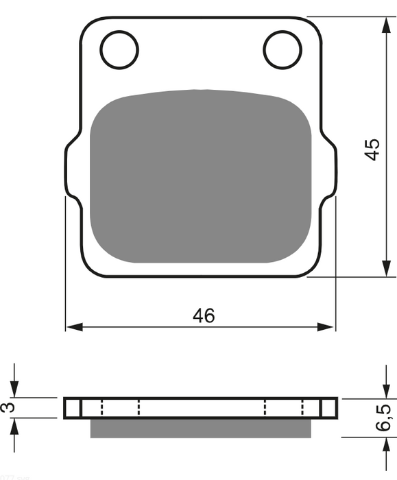 KH84/3 Klocki hamulcowe GOLDfren 077