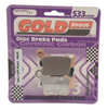 Bremsbeläge GOLDfren 191 e.g. hinten Ersatz SBS 791, EBC 368, Ferodo FDB2165