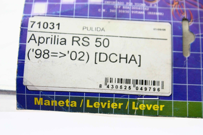 WYPRZEDAŻ Klamka dźwignia hamulca Aprilia RS 50 1998-2002 NEU 8430525049796