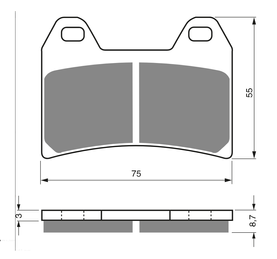 KH244 Klocki hamulcowe GOLDfren 141 S3