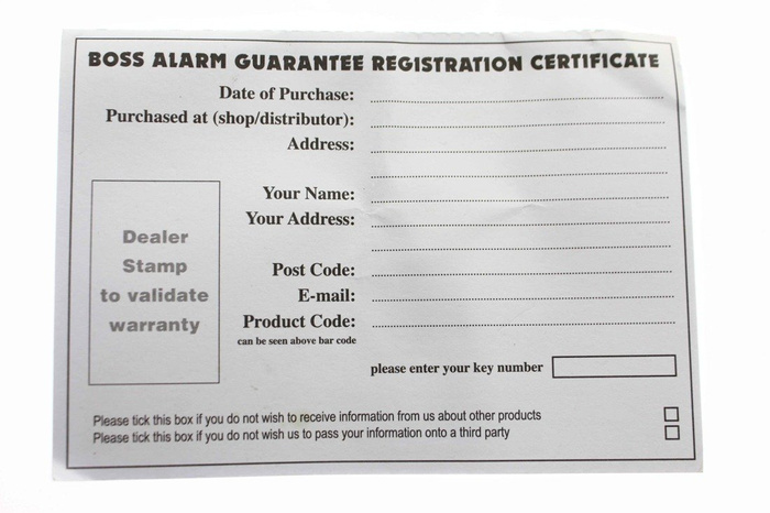 OXFORD BOSS ALARM