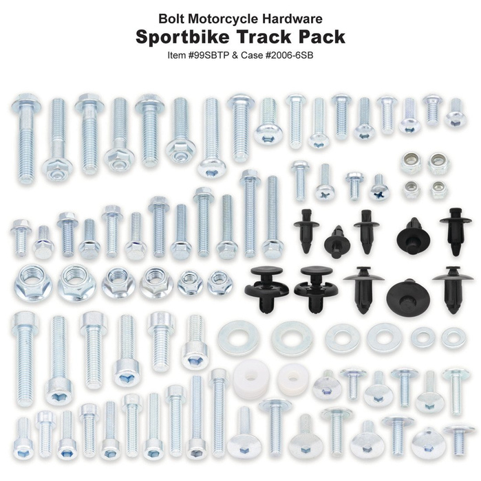 BOLT Track Pack II Schrauben Satz Schraubenkit für Sportbike made in USA