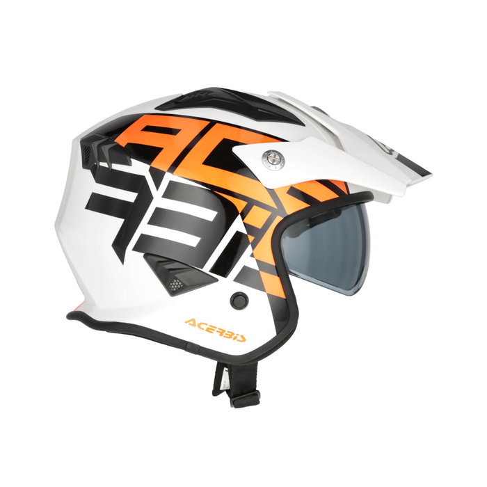 Kask Acerbis JET ARIA homologation 22-06 SPORT Skuter Trial biał-czerw-nieb