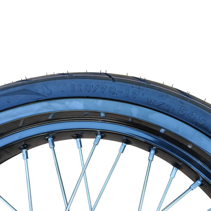 JML EN przednie koło Super Moto 110/70-17 z homologacją drogową. Pasuje do wersji zwykłej