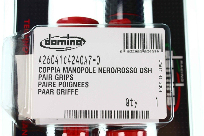RAUSVERKAUF Griffe Domino schwarz – rot Motocross Enduro SM Honda CRF CR XR Made in Italy