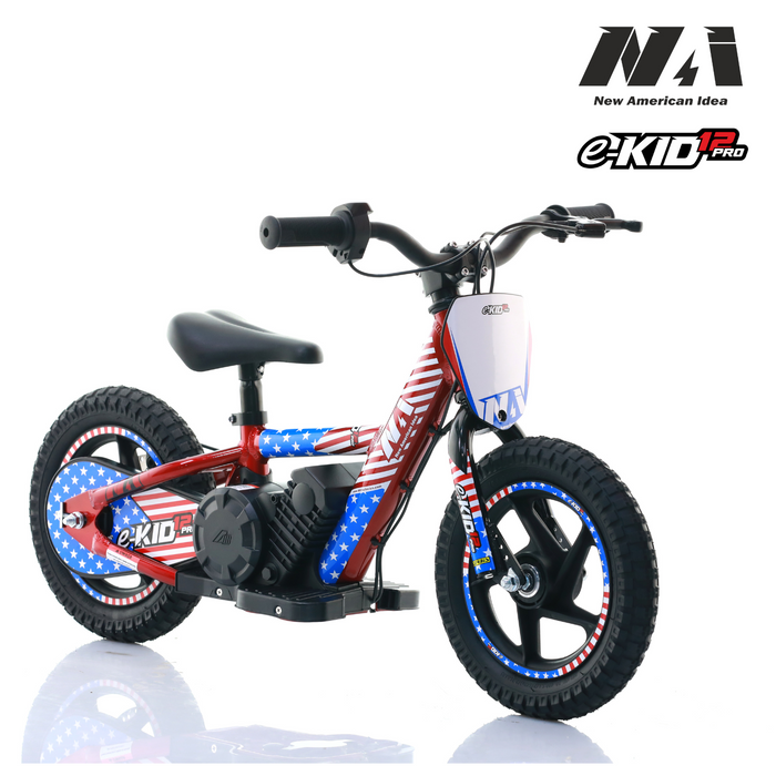 NAI e-KID 12 PRO motocykl elektryczny balansowy dla dzieci, koła 12" z E-ABS