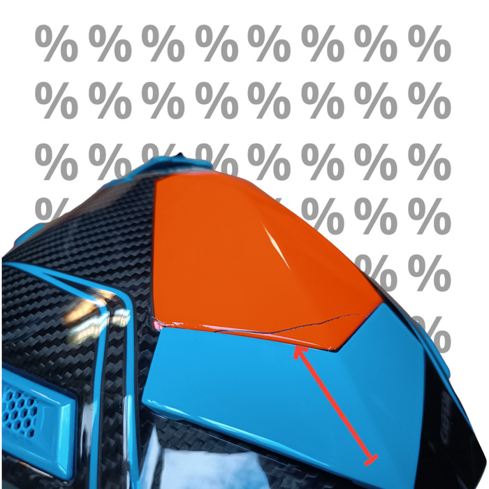 Kask Acerbis Steel Carbon z małą wadą lakierniczą S Cross Enduro