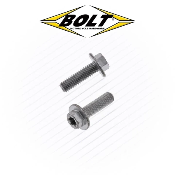 BOLT USA 10x Śruby kołnierzowe duże M6 w stylu europejskim 6x20mm