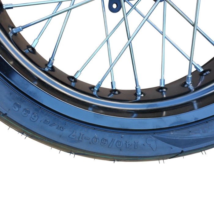JML EN Hinterrad Supermoto 140/60-17 mit straßenzugelassenem Reifen