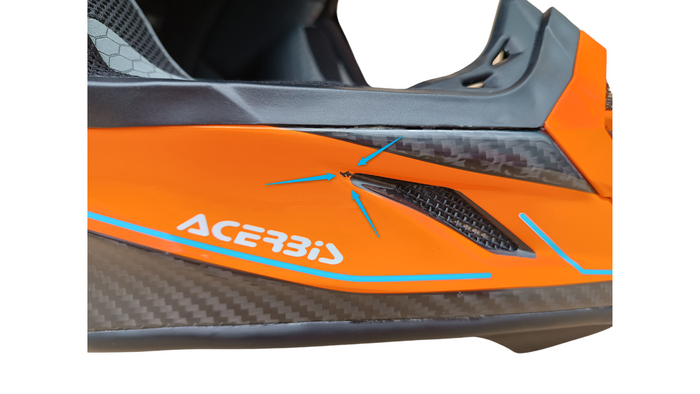 Kask Acerbis Steel Carbon 2206 wada lakiernicza M Cross Enduro