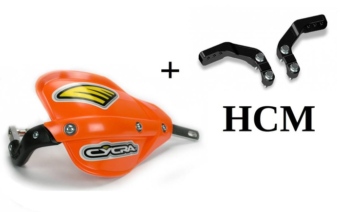 Cycra USA Handschutzer PROBEND + HCM-Befestigungen montiert. Für 28mm Lenker