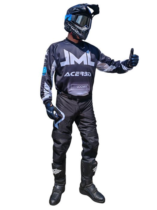 Promocyjny spersonalizowany zestaw JML MX  bluza + spodnie Acerbis MX Tranck INC + rękawiczki