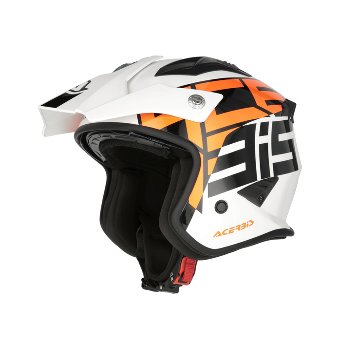 Kask Acerbis JET ARIA homologation 22-06 SPORT Skuter Trial biał-czerw-nieb