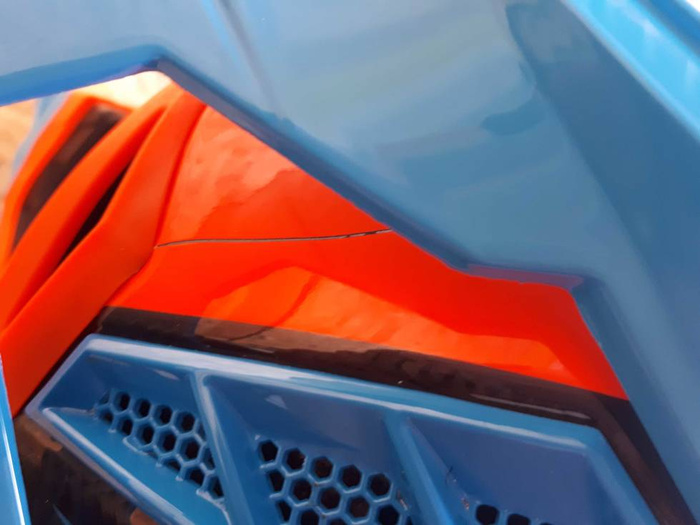 Kask Acerbis Steel Carbon z wadą lakierniczą S Cross Enduro