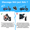 NAI e-KID 12 motocykl elektryczny balansowy dla dzieci, koła 12"