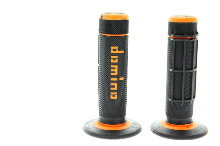 RAUSVERKAUF Griffe Domino schwarz – orange  Motocross Enduro Honda XR CR CRF CRM