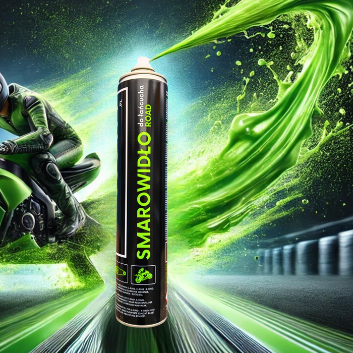 Ujowy zestaw ŁAŃCUCHOMYJ + SMAROWIDŁO ROAD + SZCZOTKA