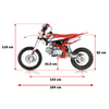 Motocykl AM Thunder 125 e-start, koła 17" i 14" Pit Bike / dla dzieci