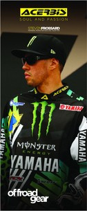 RAUSVERKAUF Acerbis Stoffbanner Steven Frossard Yamaha Monster