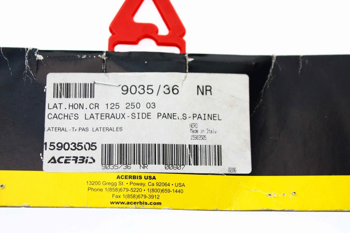 New Seitenteile Side panels Honda CR125-250 2003