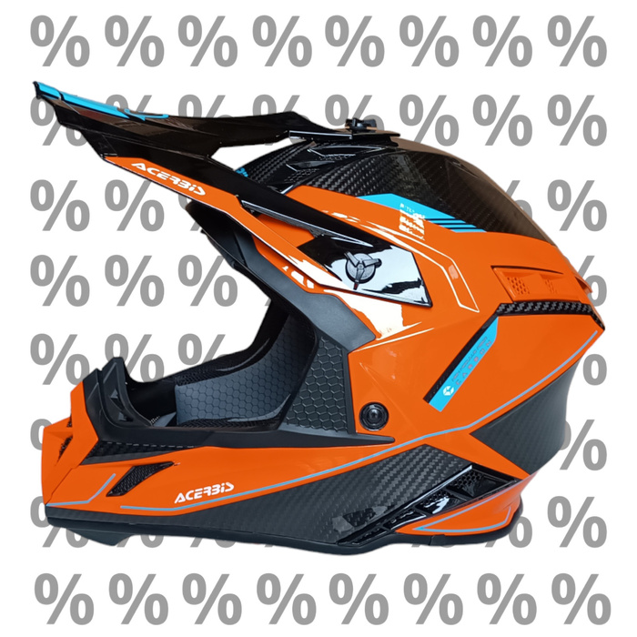 Kask Acerbis Steel Carbon 2206 z małą wadą lakierniczą XXL Cross Enduro