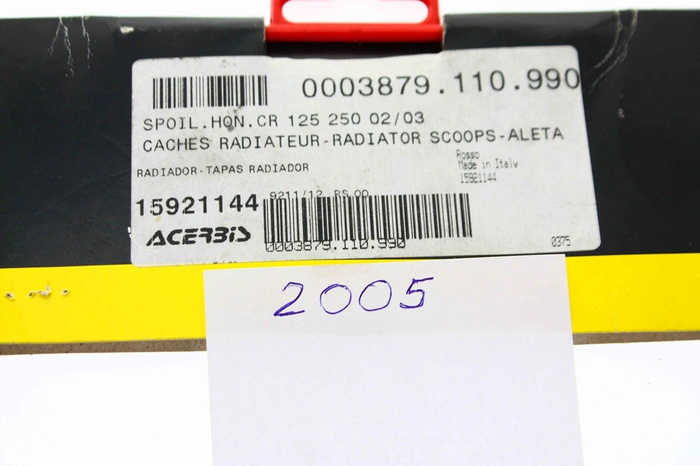 NEW Radiator scoops Kühlerspoiler Honda CR 125-250 2002-2003